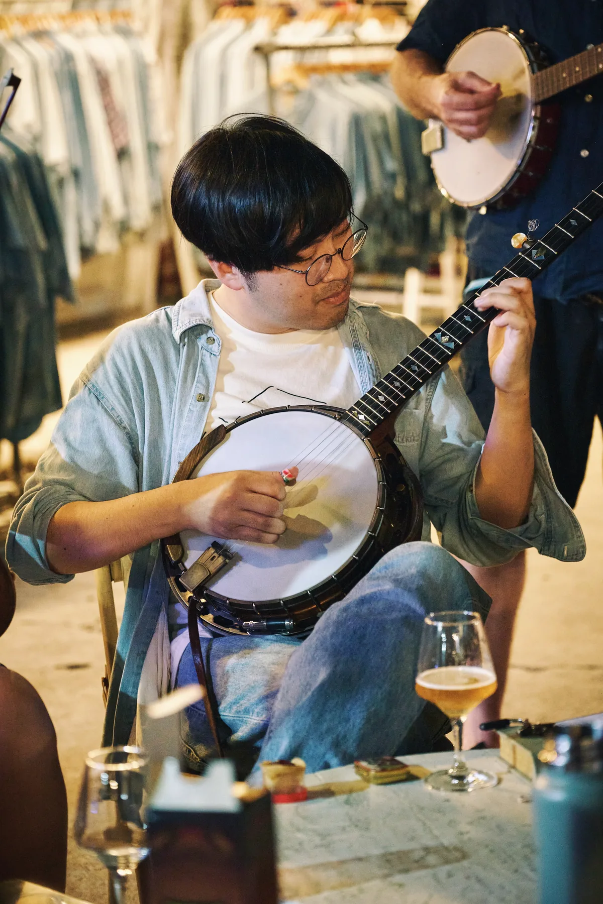 Warm informal acoustic jam in Thailand
