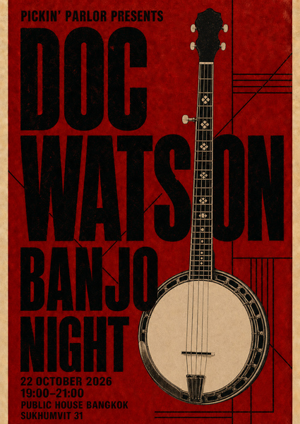The Pickin’ Parlour Banjo Night poster