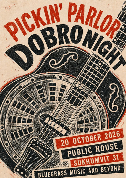 The Pickin’ Parlour Dobro Night poster