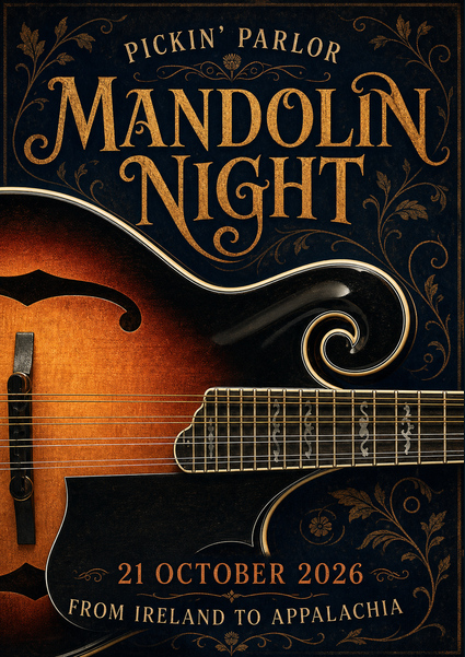 The Pickin’ Parlour Mandolin Night poster