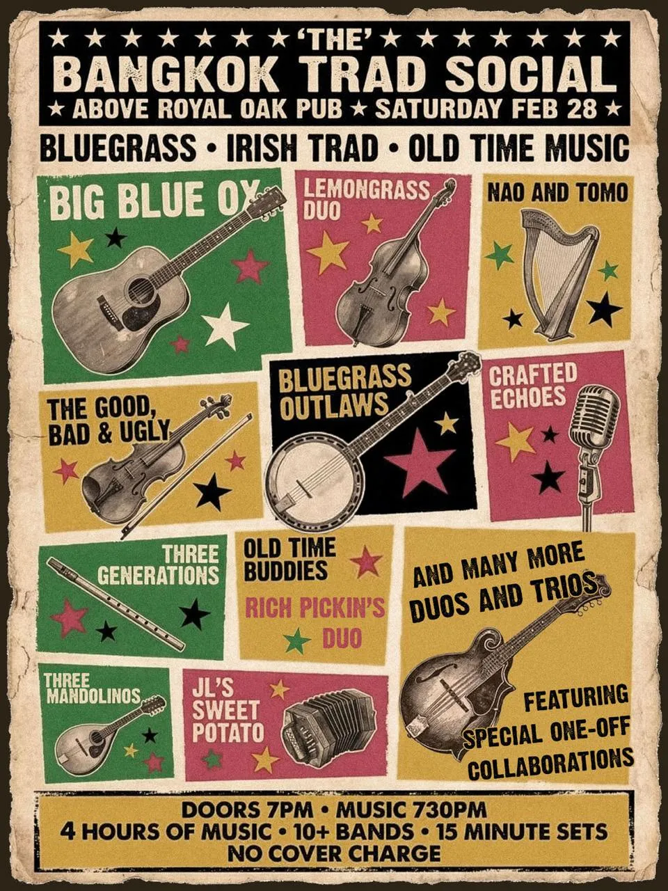 Bangkok Trad Social event poster: February 28, 2026 at Royal Oak Pub